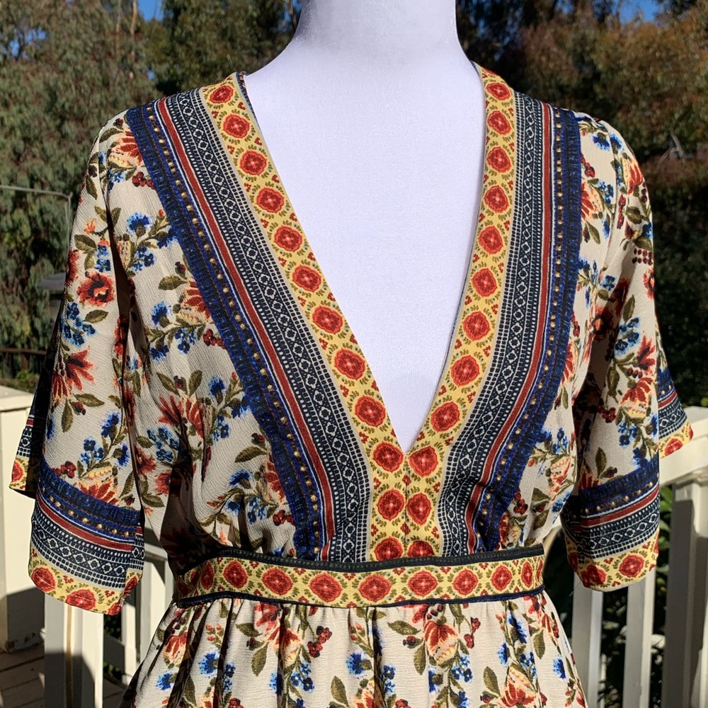 URABN Boho Floral Maxi Dress